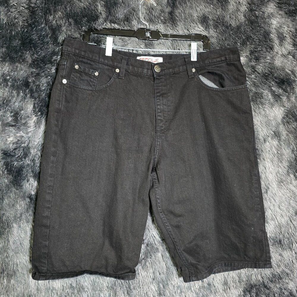 Neo Blue Skater Jean Shorts Mens 38 Black Made in USA Vintage Denim